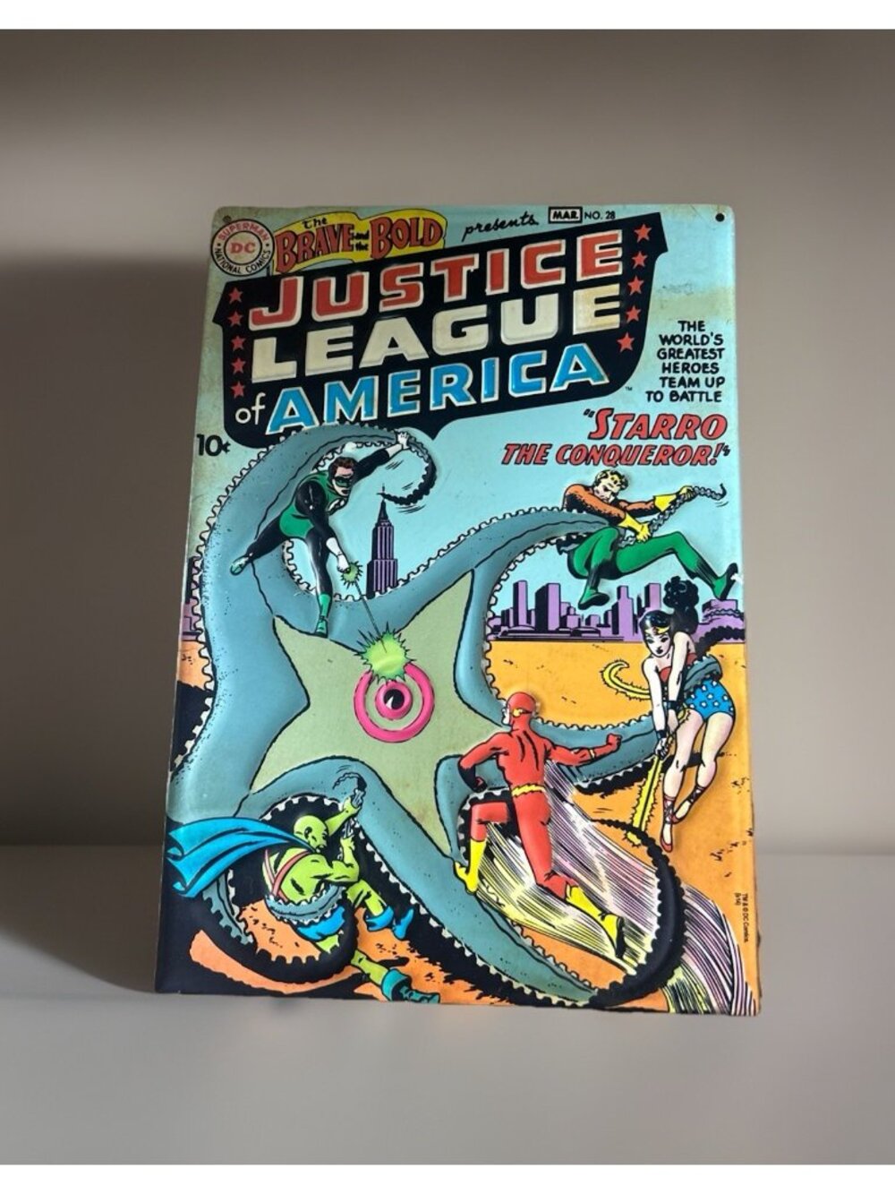 Justice League Of America #28 The Brave And The Bold Metal Wall Sign 13"x 9"
